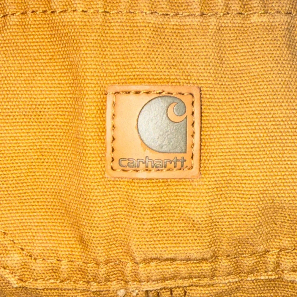 Carhartt Toddler Tan Canvas Bib Overalls‎ 24 Months Snap Leg 100 Cotton